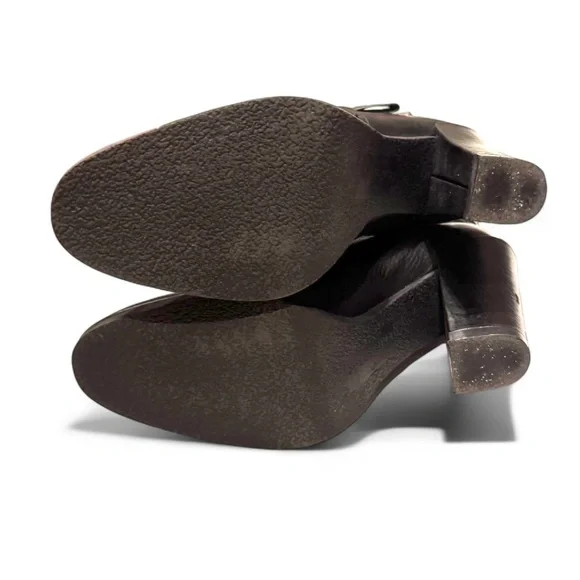 KATE SPADE New York Black Leather Ankle Boots – Bow Detail – Size 9 - Picture 5 of 8